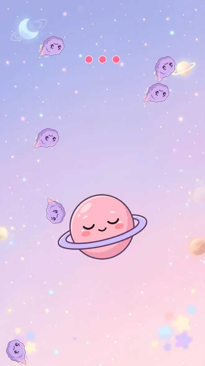 Skoosh! gameplay: boop meteors into each other