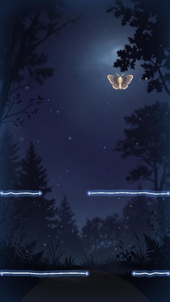 Mothfall gameplay: weave a moth through the sparks